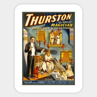 Vintage Advertising Poster Thurston The Great Magician Sticker